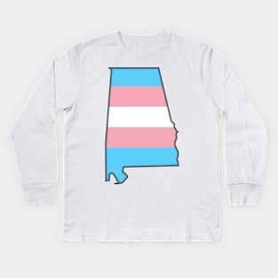 Alabama Trans Pride! Kids Long Sleeve T-Shirt